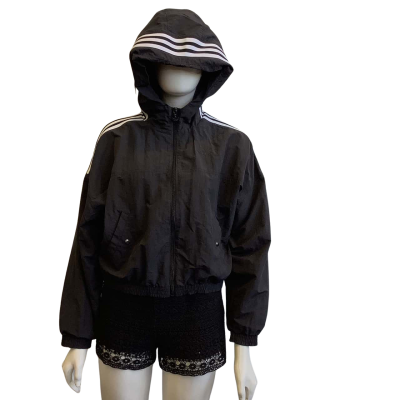 Adidas Women's Size 6 Hood Jacket Black  