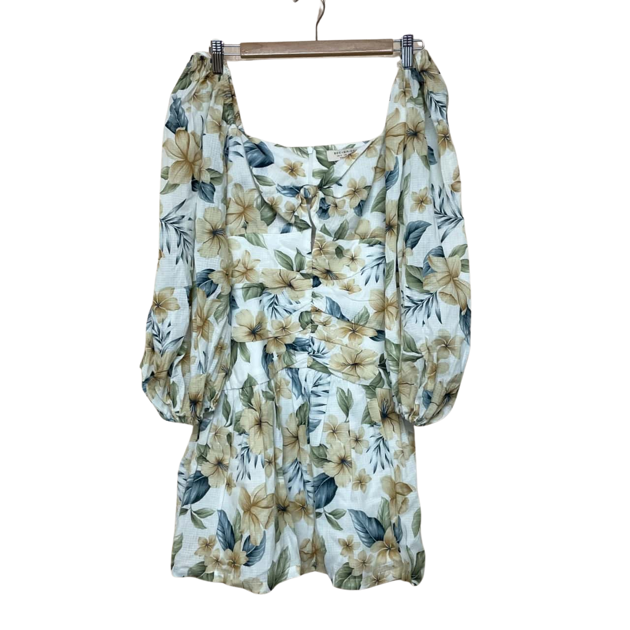 Bec & Bridge - Floral Puffy Sleeve Dress - Size 12(s)