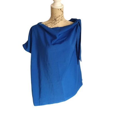 City Chic Womens  Size 12 Party Top Blue BNWT