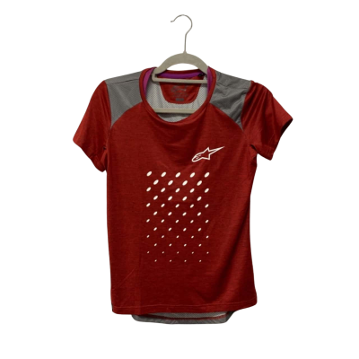 BNWT Alpinestars Womens Stella Alps Jersey Size XS Red / Grey RRP$89.95