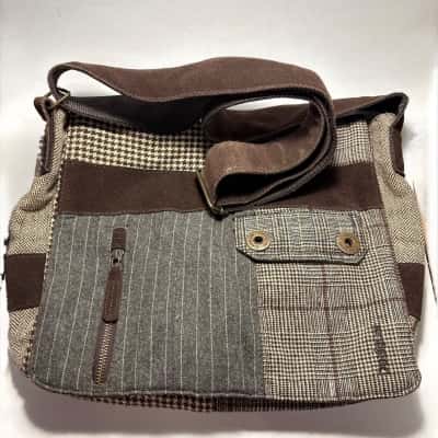 Disgual 38cmx32cm Cross Body Patchwork Satchel