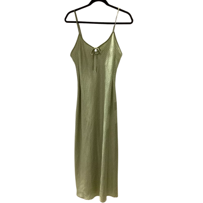 Bras N Things Womens  Size 14 Cream / Green Slinky Nightie  RRP $69.99