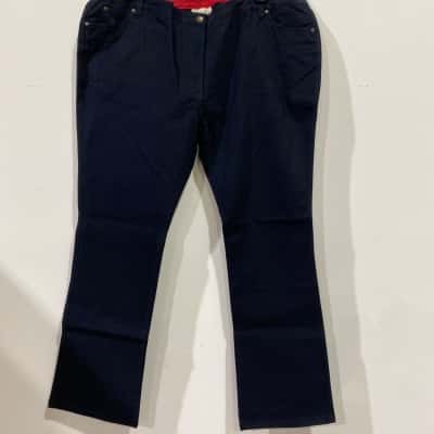 Thomas Cook Womens  Moleskin Size 22 Navy Blue 