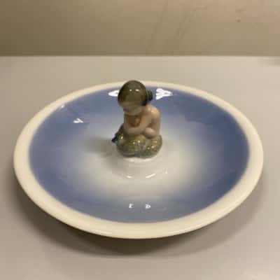 Royal Copenhagen Mermaid Figurine Trinket Dish