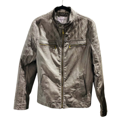 Guess Mens  Size M Front Zipper jacket Grey 