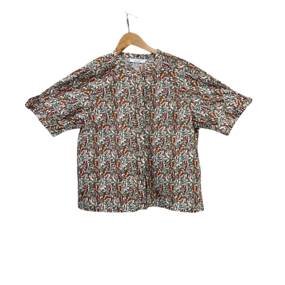 Morrison Womens  Size 3 Short Sleeve Top Floral / Green / Orange 