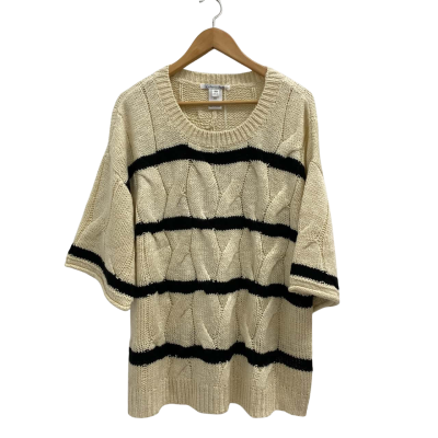 Victoria Hill Stripe Cable Sweater.  Size 20.  New with tags