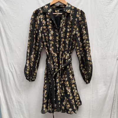 BNWT PORTMANS Golden Floral Lily Dress Size 12