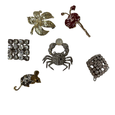 Brooch bundle of 6 assorted