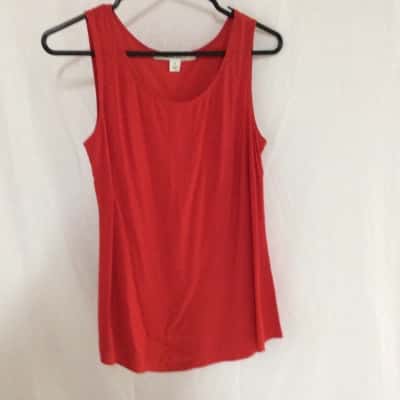 Laura Ashley Womens  Size 6 Singlet Top Red 