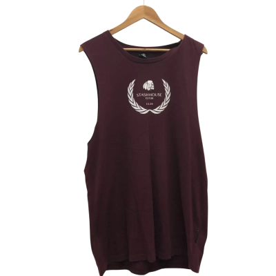 Stashhouse Mens  Size L Singlet  Maroon 