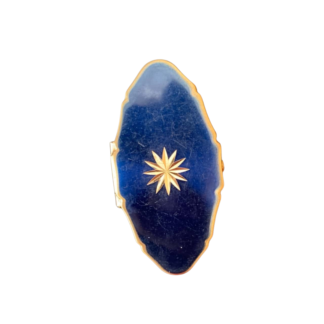 Scarf holder Womens Blue / Gold made in Stratton England vintage