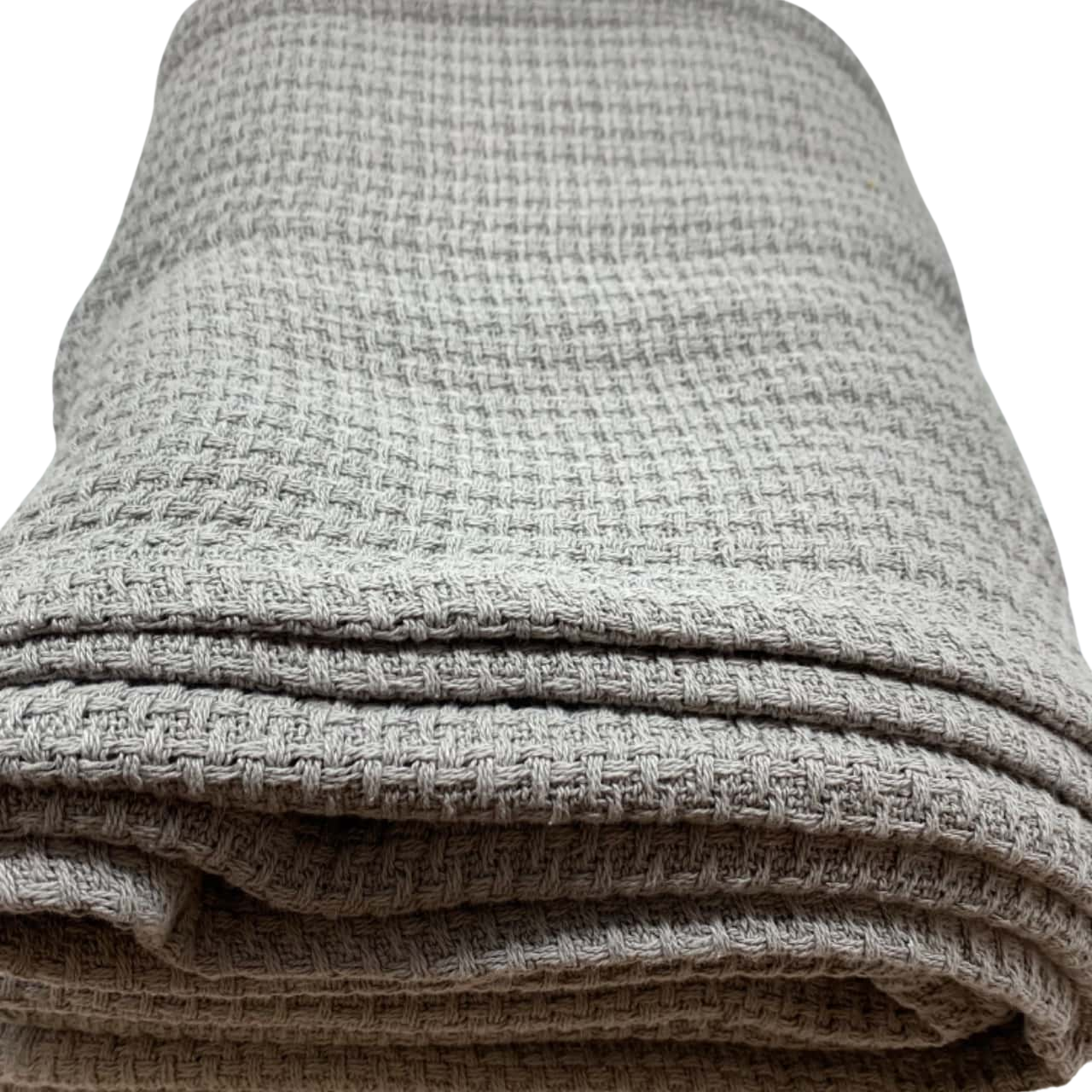 Heritage. Grey blanket. 250 x 240 cm. Basket Weave Pattern. (s)