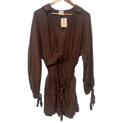 Bagira Womens  Size M / S Long Sleeve Dress / Mini Dress Brown 
