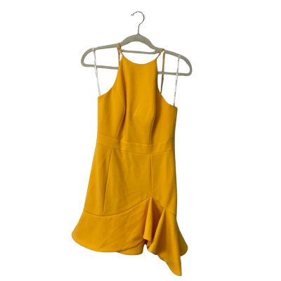 Sheike Womens  Size 10 Cocktail Dress Yellow 