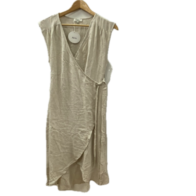 Brand: Ava Womens  Size 12 Wrap Dress Beige 