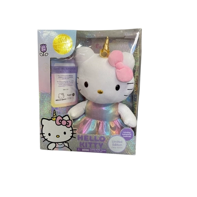 Hello Kitty Unicorn Plush Limited Edition with Certificate of Authenticity in Box