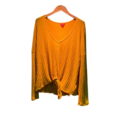 Guess Womens  Size XL Long Sleeve Top Yellow 