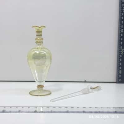 Glass Perfume Bottle Miniature Hand Painted 