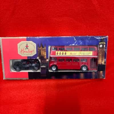Corgi for Hamleys London Black Cab & Double Decker Bus 