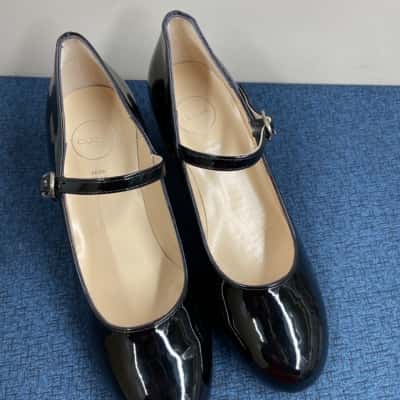 CLIZIA Womens  Size 37 Black Made in Italy 
