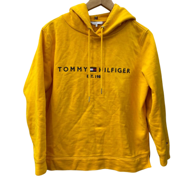 Unisex Tommy Hilfiger long-sleeved yellow hoodie. L