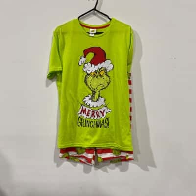 Grinch  Mens  Christmas Pjs Green 
