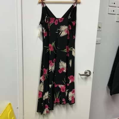  Womens  Casual Dress / Cocktail Dress by Celia Ryan, in  Black  / Green / Pink   Size 14