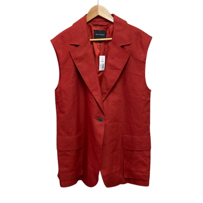 Banana Republic Womens  Size L Vest Jacket Red RRP $349