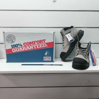 Steel Blue Womens Size 11 Boots Parkes Zip PreOwned As New 