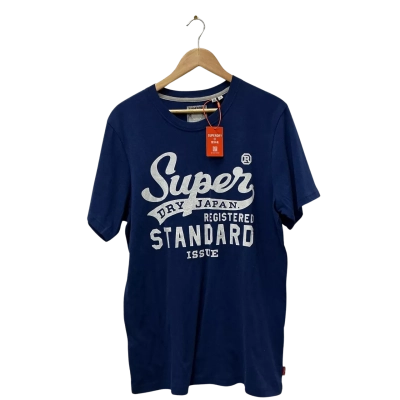 Superdry Mens  Size XL Short Sleeve Shirt Blue 