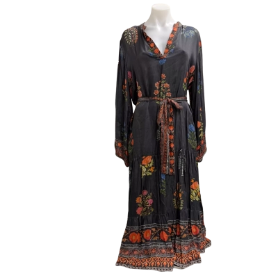  Ruby Yaya Size XL Maxi Dress Black  / Multicoloured 