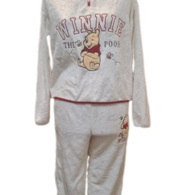 Disney Winnie The Pooh Womens  Size 10 Pyjamas White 