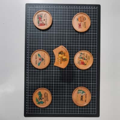 Vintage Brisbane Souvenir Comic Coaster Set