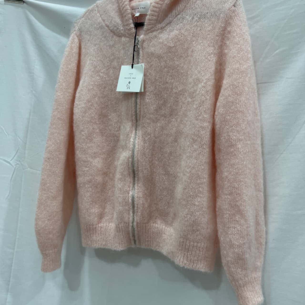 Maison Anje Womens Size M Pink Zip up jacket (s)