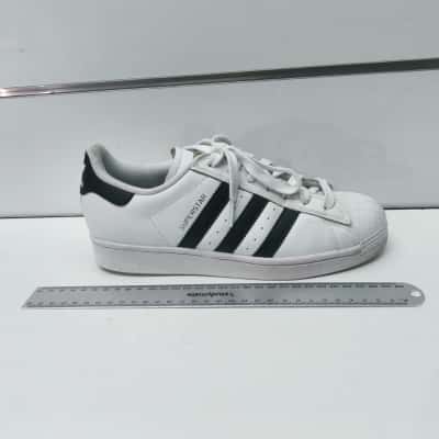 Adidas Originals Superstar White Black Gold Metallic Sneakers Size 7 US 