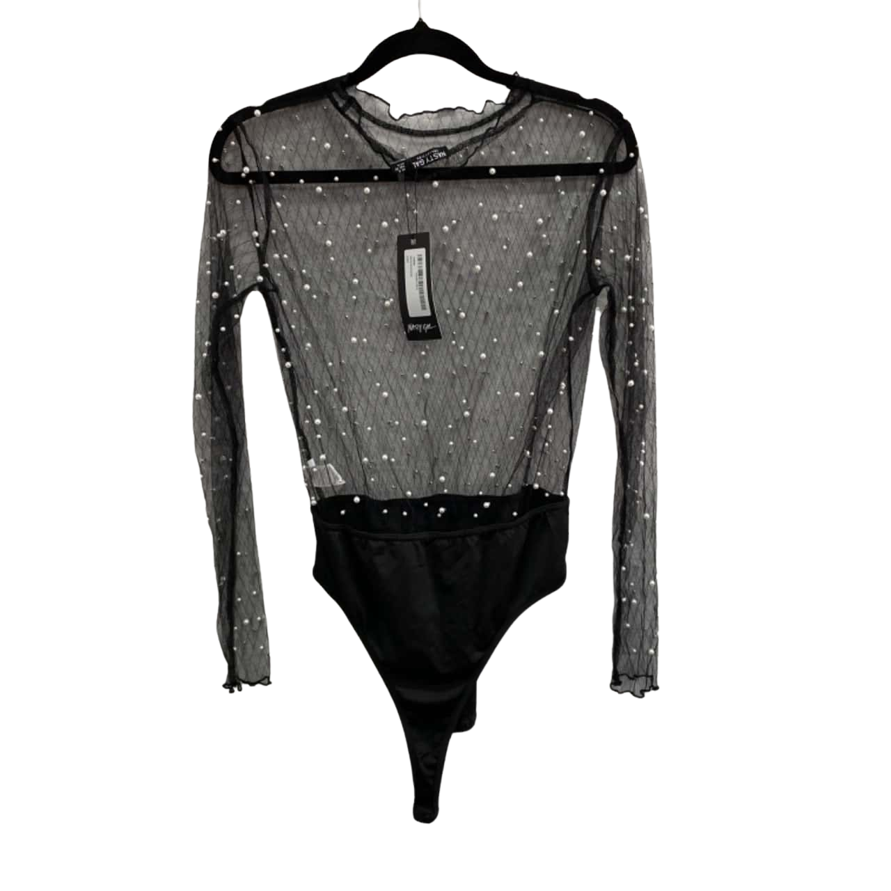 Nasty Gal Womens Size 8 Black / Pearl