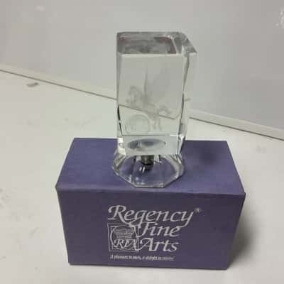 Regency fine arts light up 3D etched Pegasus paperweight
