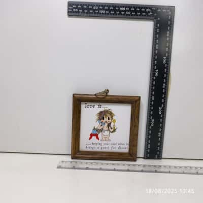 Framed Mini Tile Vintage Novelty 