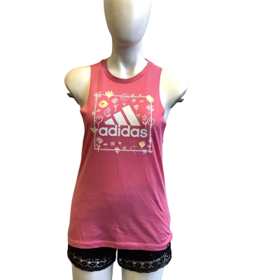 BNWT Adidas Women's Size XS Soft Floral Tank Top Pink  
