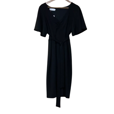 Brand New - Pasduchas Marquee Midi Dress in Black - Size 12