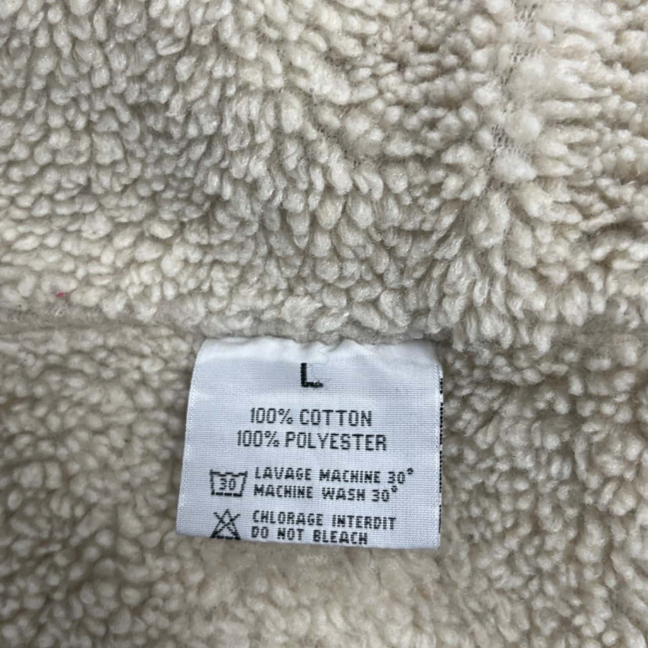 NTH black Stone Wash Sherpa jacket L (s)