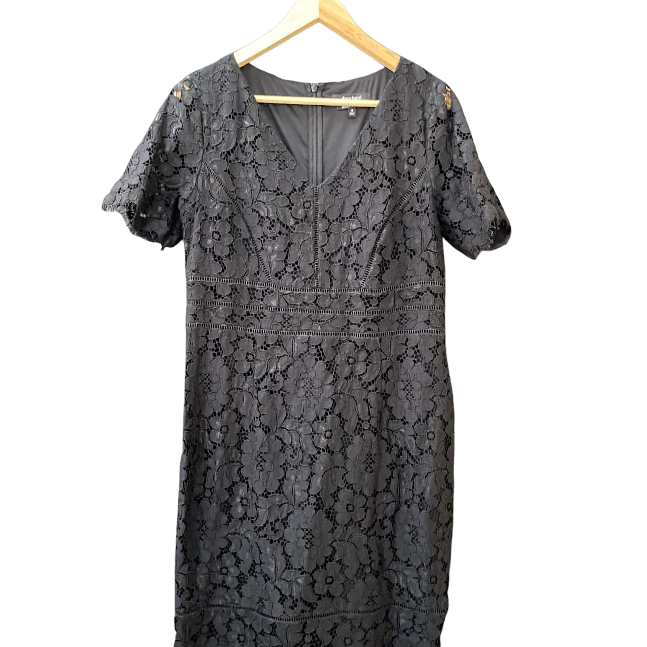 Diana Ferrari Women's Size 12 Short Sleeve Black Dress