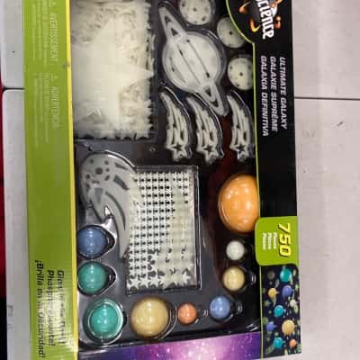 Eduscience hanging solar system bauble & glow in the dark space sticker set
