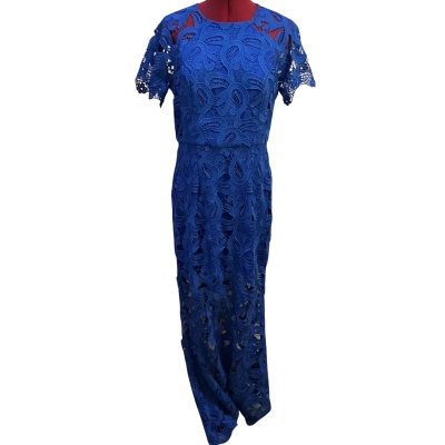 Romance Womens  Size 12 Maxi Dress Blue 