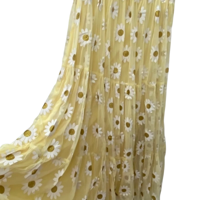 Lace & bead Womens  Size 14 Floral / Yellow skirt