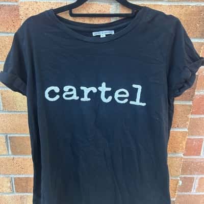 Cartel & Willow Womens  Size S Black  Tee 