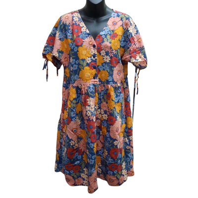 PRINCESS HIGHWAY Size 8 Linen Cotton Blend Floral Dress