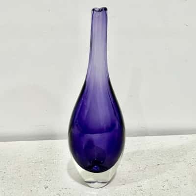 Purple Blown Glass Vase-just stunning 