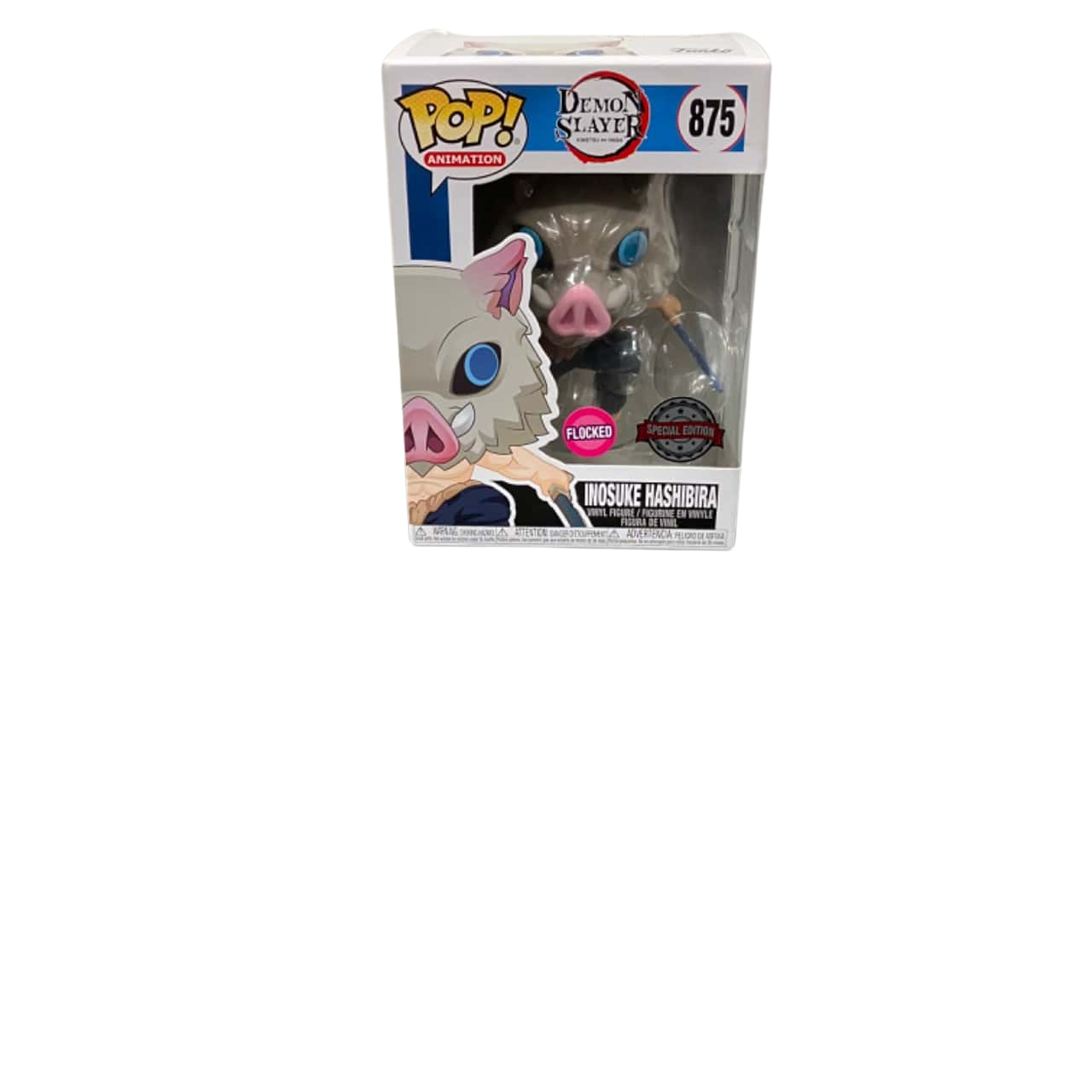 Funko Pop! Demon Slayer - Inosuke Hashibira Flocked Édition Spéciale #875 - Neuf